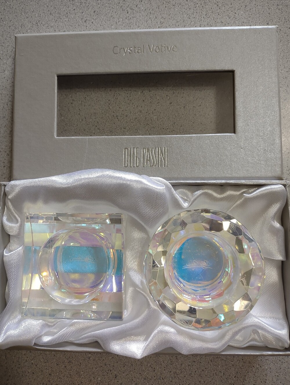 Oleg Cassini Crystal Votives*
